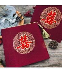 《盛典》手工燙金喜帖 A25001